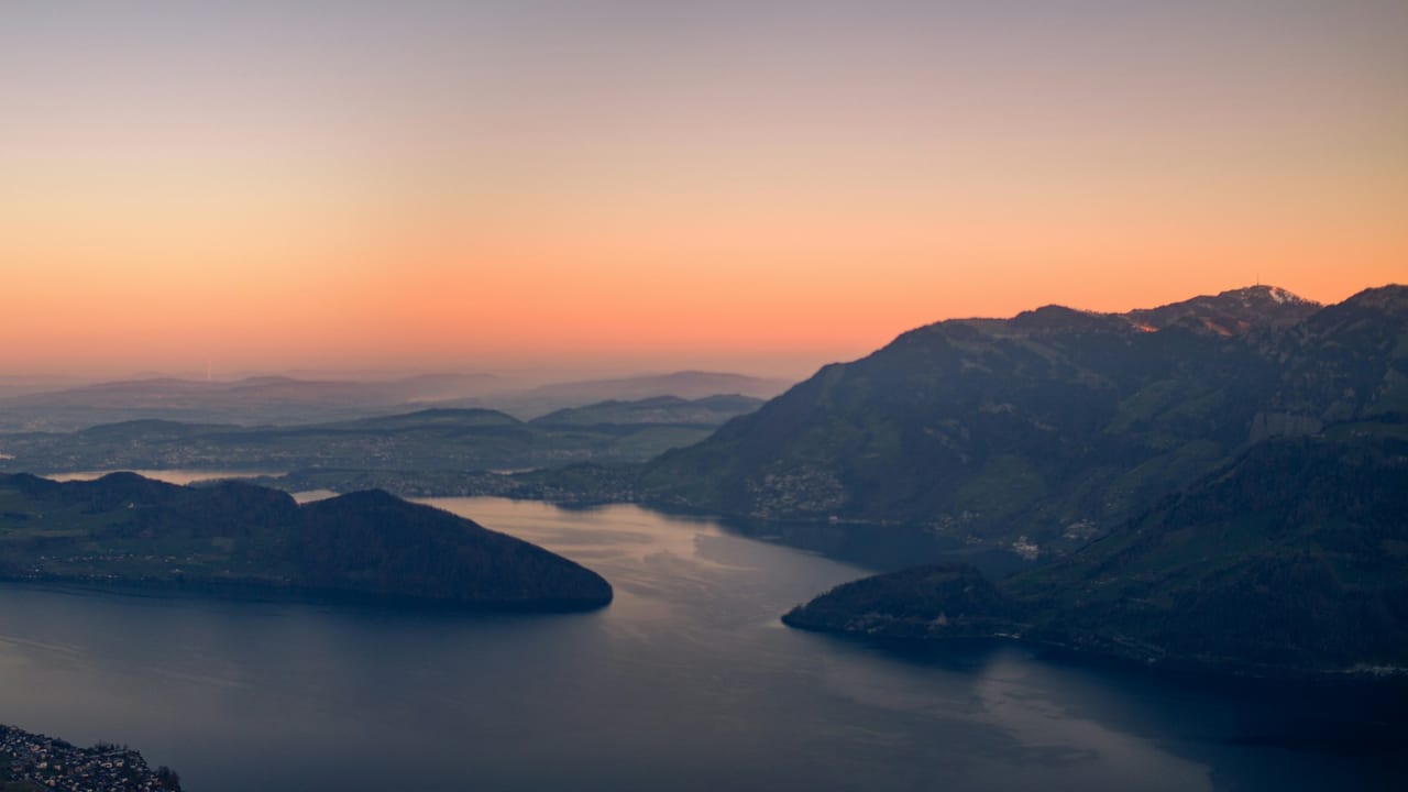 Lake Lucerne at sunrise